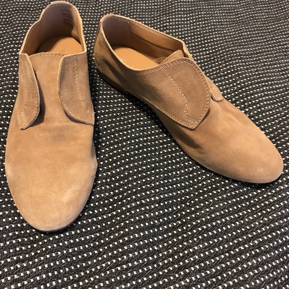 Suede shoes worn once, never outside